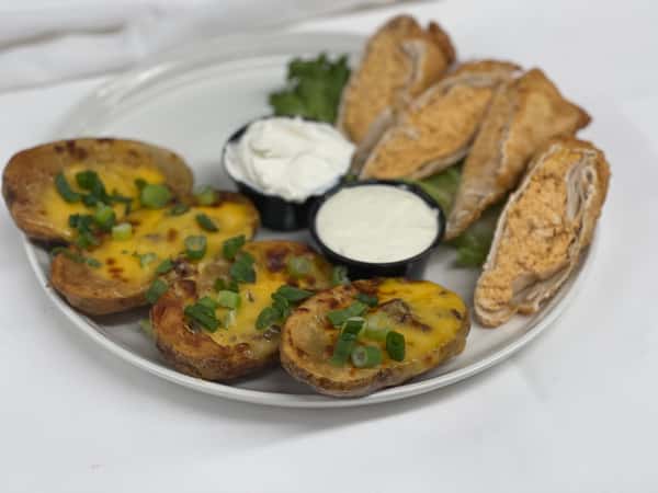 Potato Skin/Buffalo Eggroll Combo