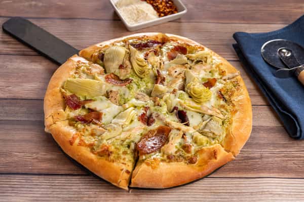 Pesto Chicken Pizza