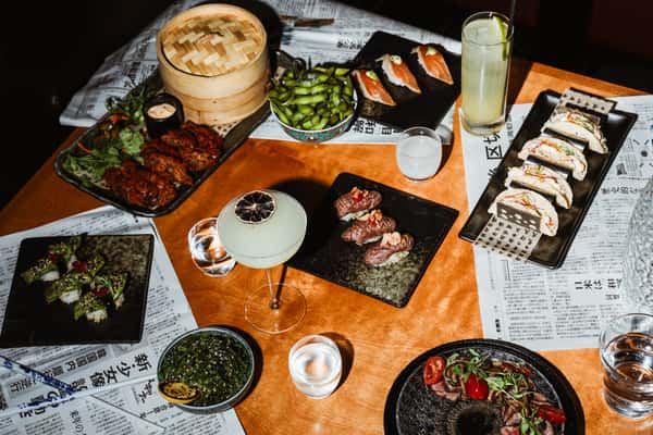 Asian fusion and sushi entrees at Virago - Nashville, TN