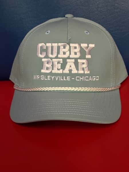 ROPE HAT GREEN W/WHITE LETTERS