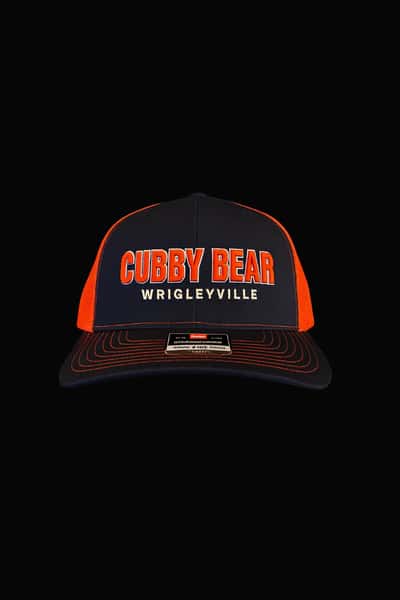 Blue & Orange Hat w/ Orange Block Text