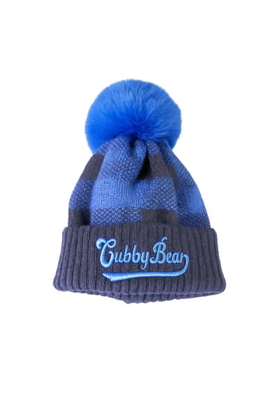 Winter Hat Plaid Cursive