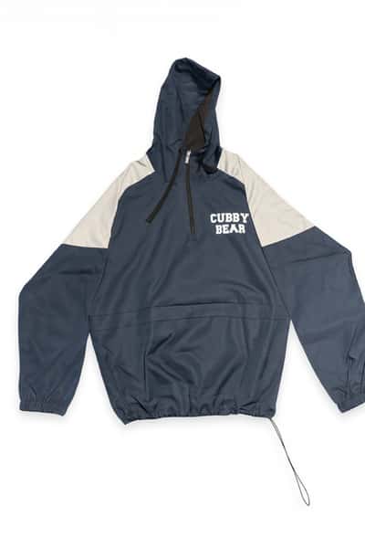 Jacket Navy w/ White Block Text