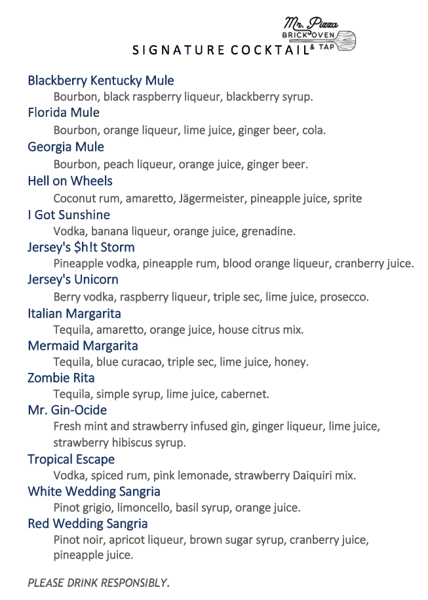 Signature Cocktails