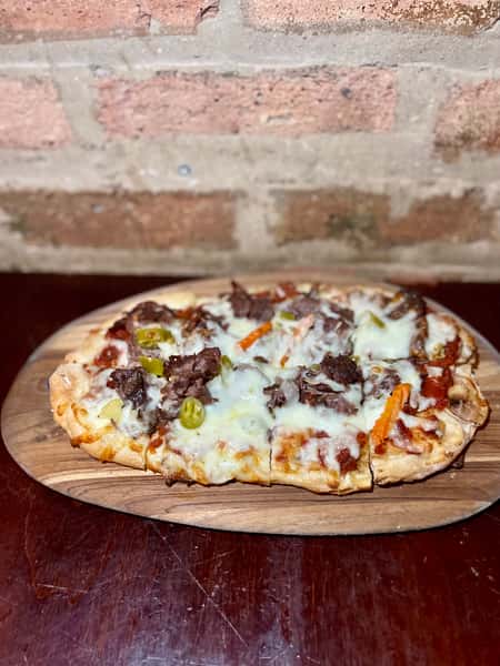 Chicago beef flatbread