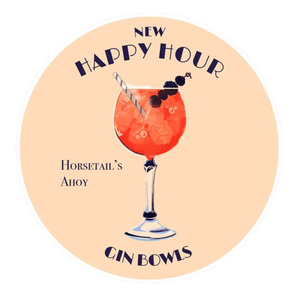 New Happy Hour Gin Bowls - Horsetail's Ahoy
