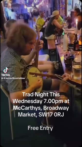 Trad Night This Wednesday at 7pm #tradnight #irishmusic #tooting #london #londonirish