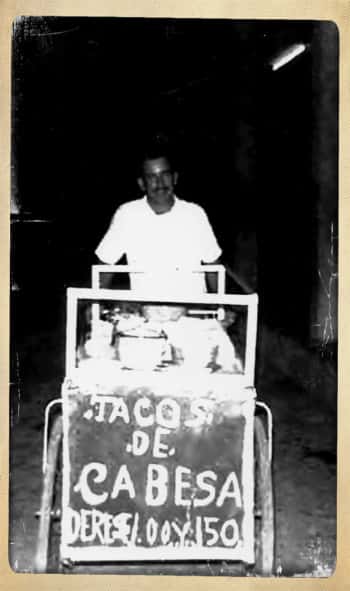 Tacos El Gordo black and white