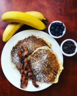 *Blueberry, Banana or Chocolate Chip Pancakes