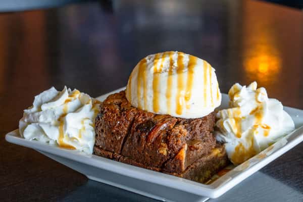 Bread Pudding a la mode