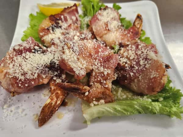 Jumbo Shrimp Wrapped in Bacon