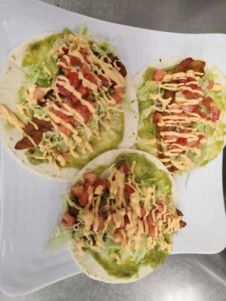 Fried Grouper Softshell Tacos (3)
