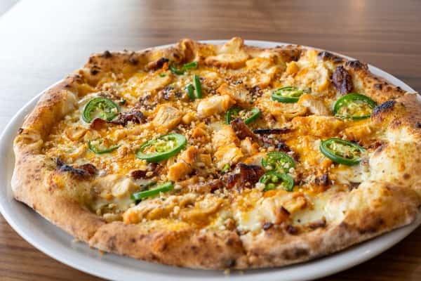 Chicken Bacon Jalapeno Popper Pizza