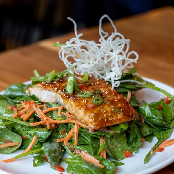 Teriyaki Glazed Salmon Salad