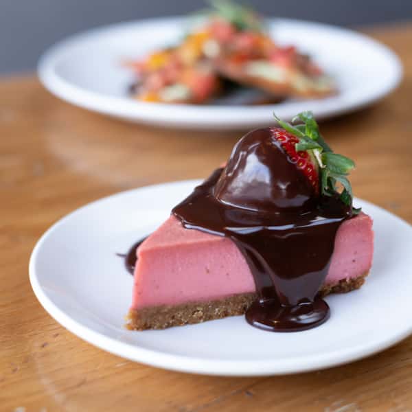 Chocolate Dipped Strawberry Cheesecake