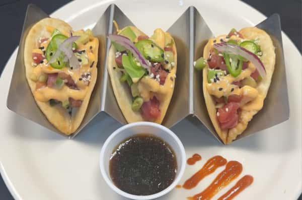 Ahi Poke Tacos