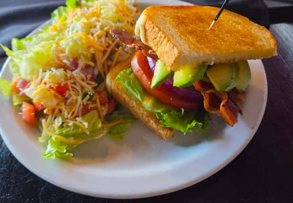 Half BLTA and Salad