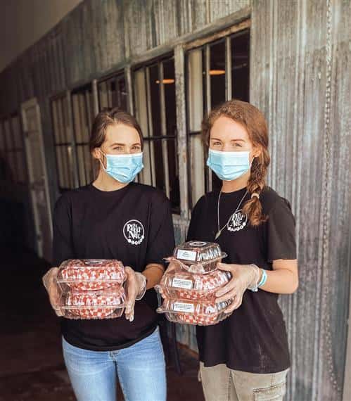 employees smiling