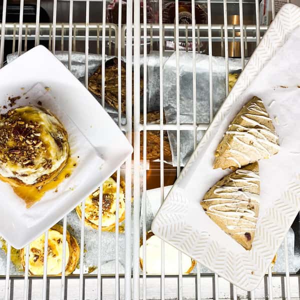 trays of various pastries