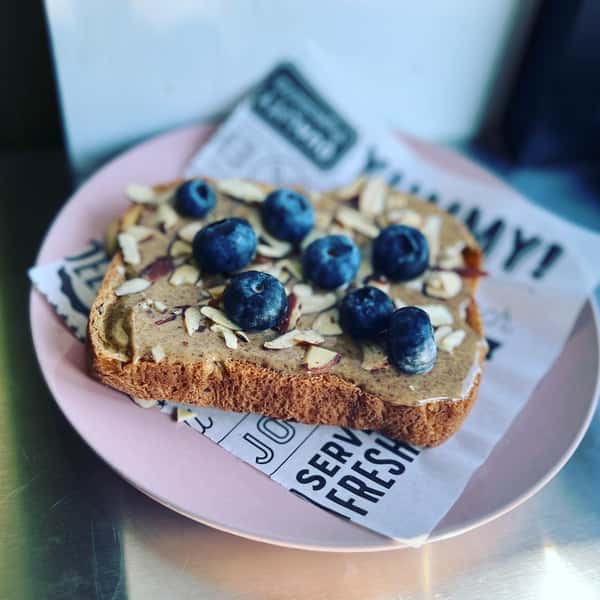 Almond toast blueberry