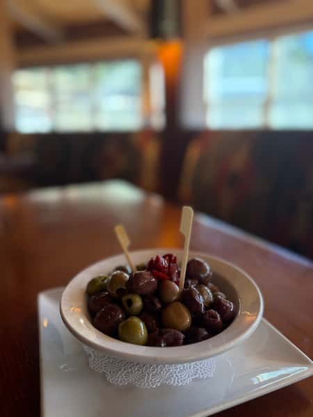 * Marinated Olives