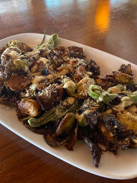 * Crispy Brussels & Shishitos