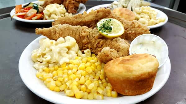 Fried Fish with corn