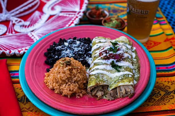 Pollo Verde Enchiladas