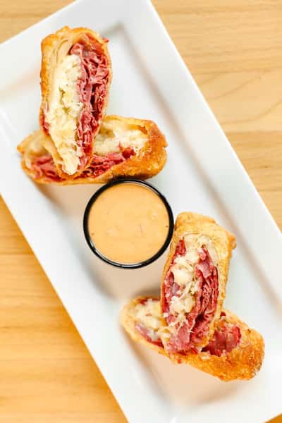 Reuben Egg Rolls