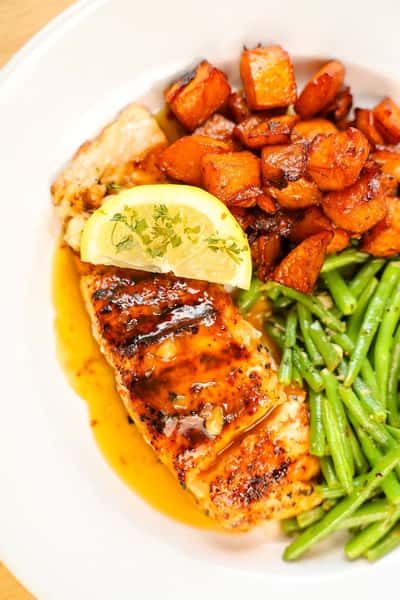 Honey Bourbon Salmon