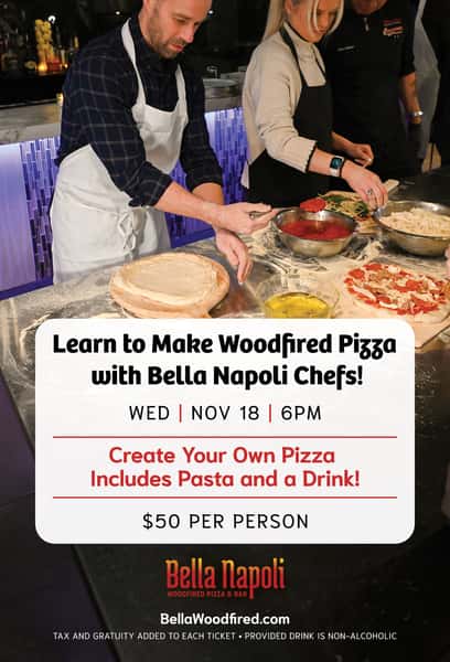 woodfired pizza class at bella napoli