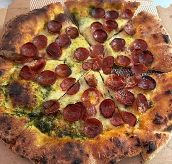 Charred Pepperoni