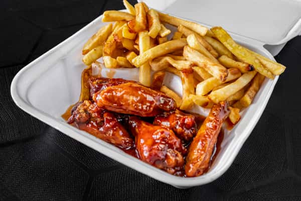 6 Pcs Wings/Fries