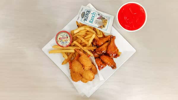 #5. 6 Shrimp + 6 Wings