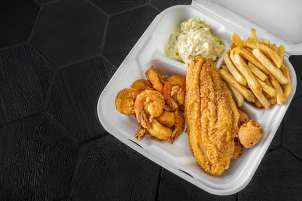 Catfish & Shrimp Dinner