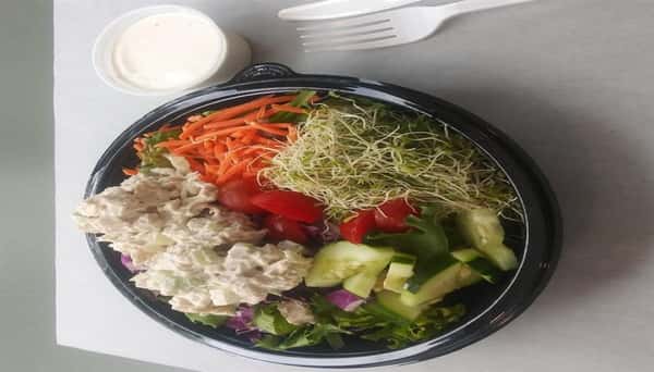 Chicken Salad on Salad