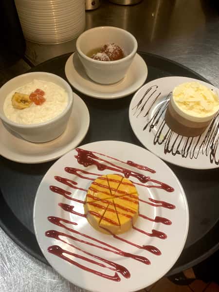 Kheer, Kulfi, Gulab Jamun, Triple Mousse Cake