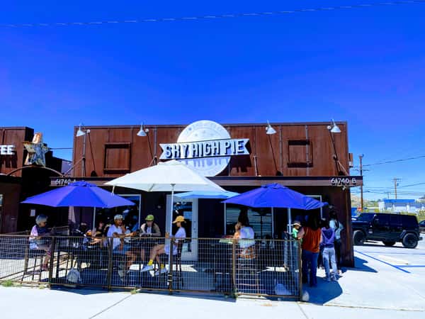Exterior restaurant sunny day