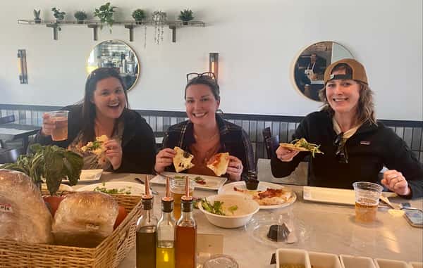 Women sharing meals