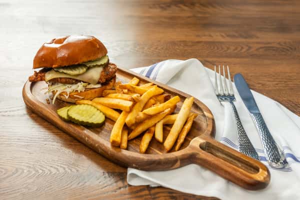 Hot Honey Fried Chicken Sandwich