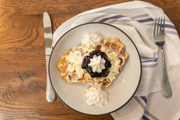 Blueberry Ricotta Belgian Waffle