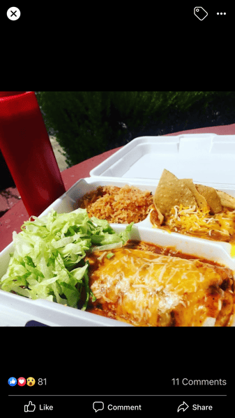 Enchilada Style Menu Elmer's Tacos Mexican Restaurant in Chandler, AZ