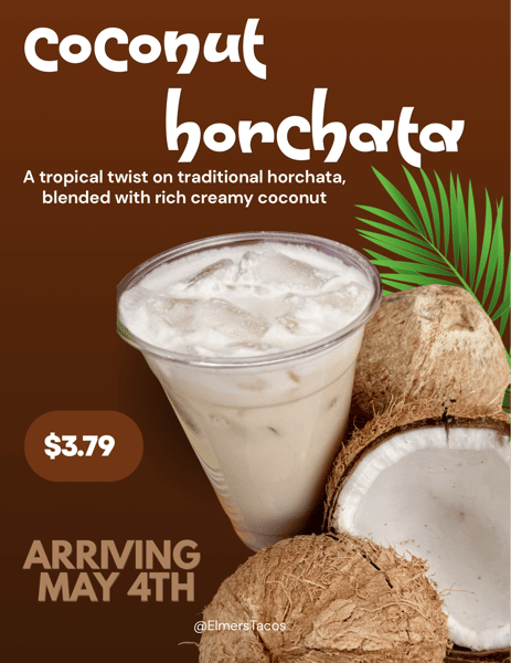 SEASONAL: Coconut Horchata