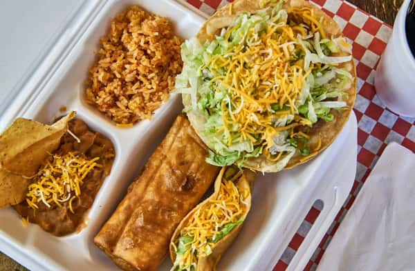 Weekly Special: Taco, Tostada & Chimi Combo