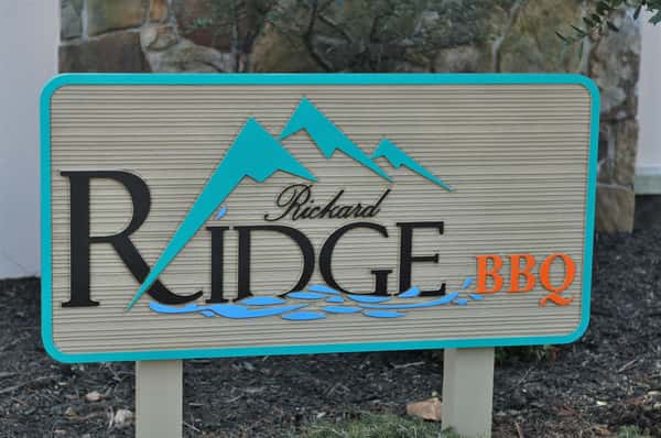 Rickard ridge bbq sign
