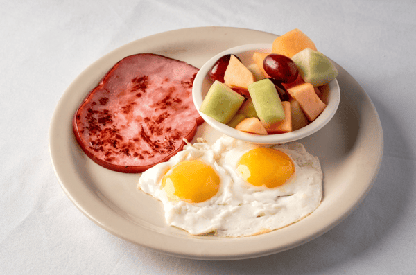 2 Eggs & Ham Steak