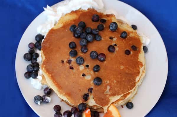 Buttermilk Pancakes W/ Fresh Blueberries
