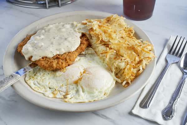 2 Eggs & Chicken Fried Steak