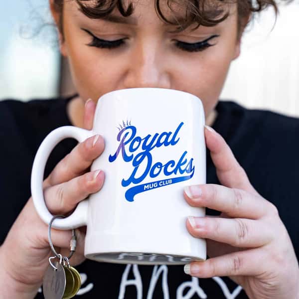 royal docks mug