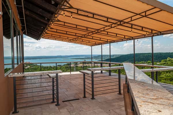 patio of Buck's Loft for private events